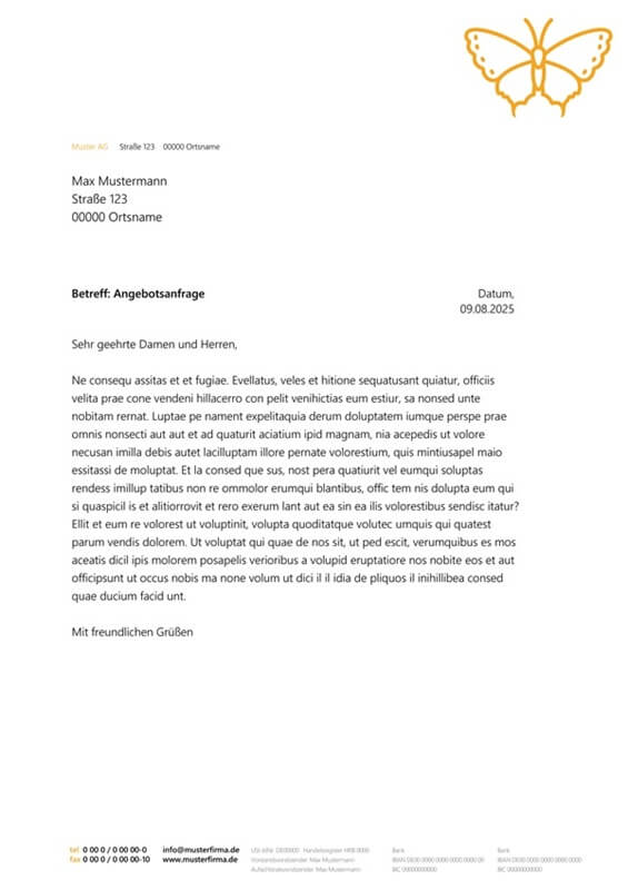Nachher: professionelles Dokument