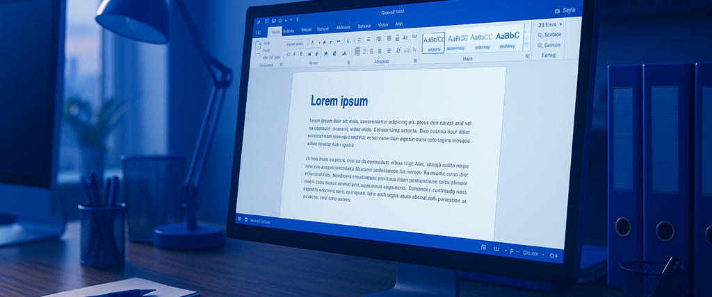 Professionelle Word Vorlage im Corporate Design